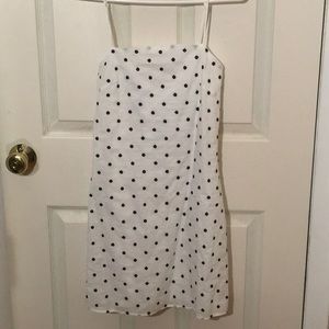 Francesca’s black and white polka dot dress